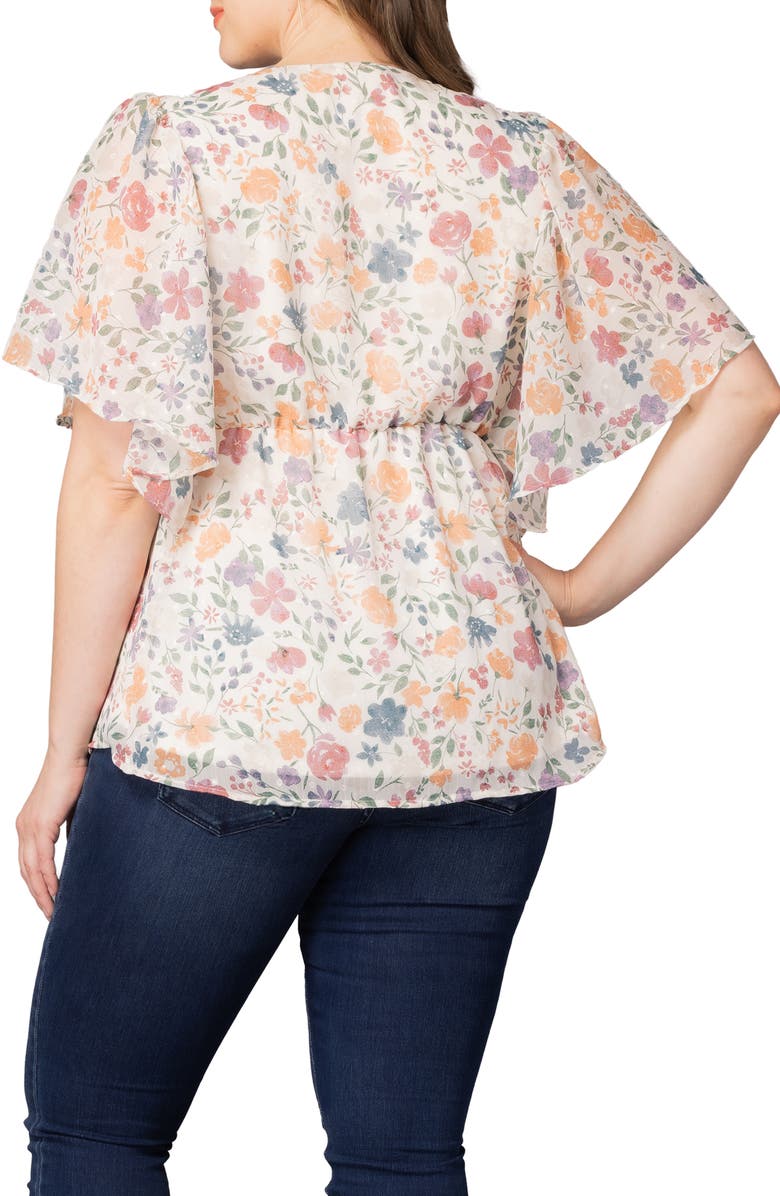 Kiyonna Seaside Serenade Top, Alternate, color, Pale Blossoms