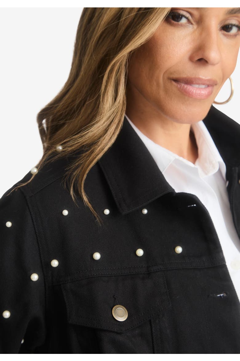 Classic Cotton Denim Jacket, Alternate, color, BROWN PAINTERLY CHEETAH