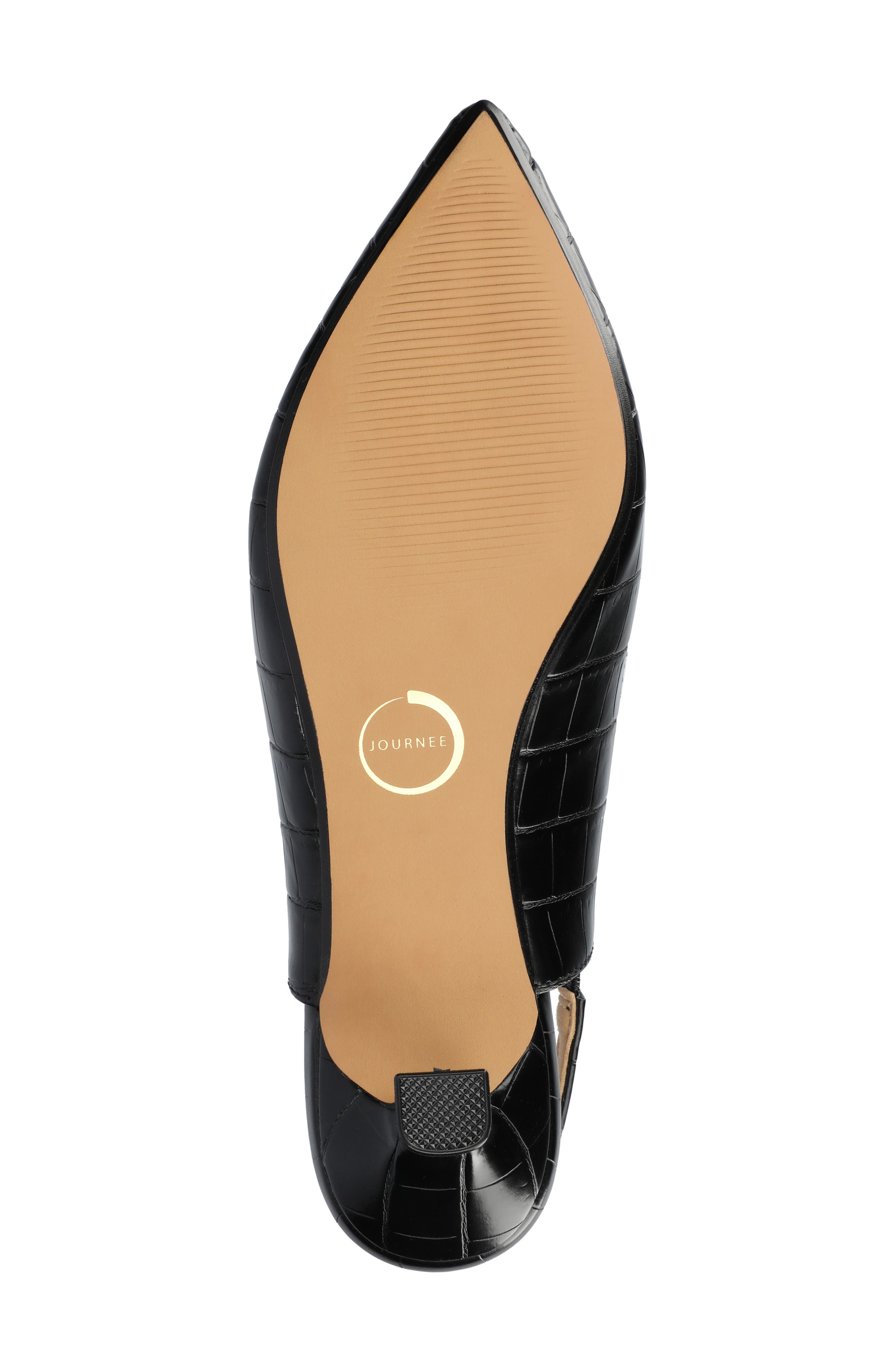 Paulina Slingback Pump - Wide Width, Alternate, color, CROCO/BLACK