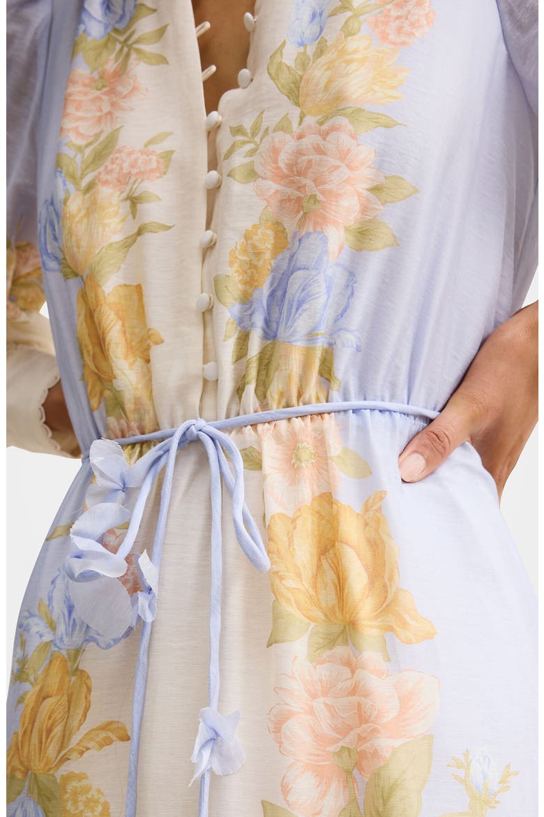 courtney placed floral long sleeve dress Courtney Placed Floral Long Sleeve Dress (Women)