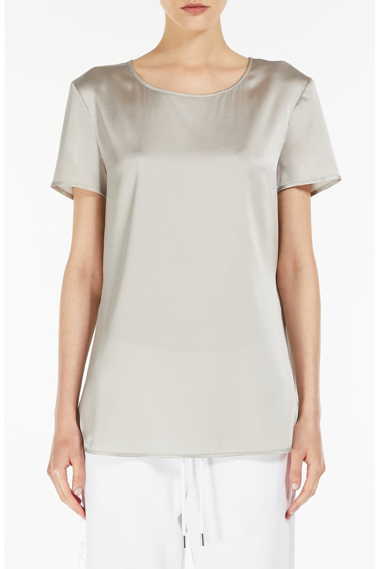 Cortona Stretch Silk Top, Main, color, PEARL GREY