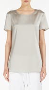 MM by Max Mara Cortona Stretch Silk Top