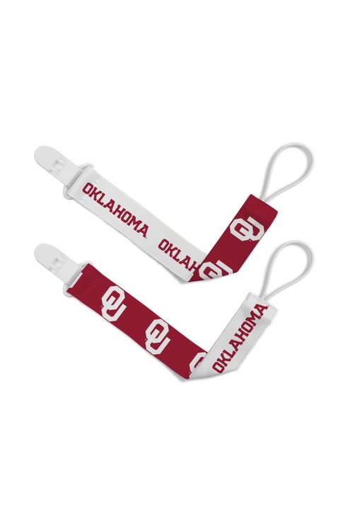 Oklahoma Sooners Pacifier Clip 2-Pack