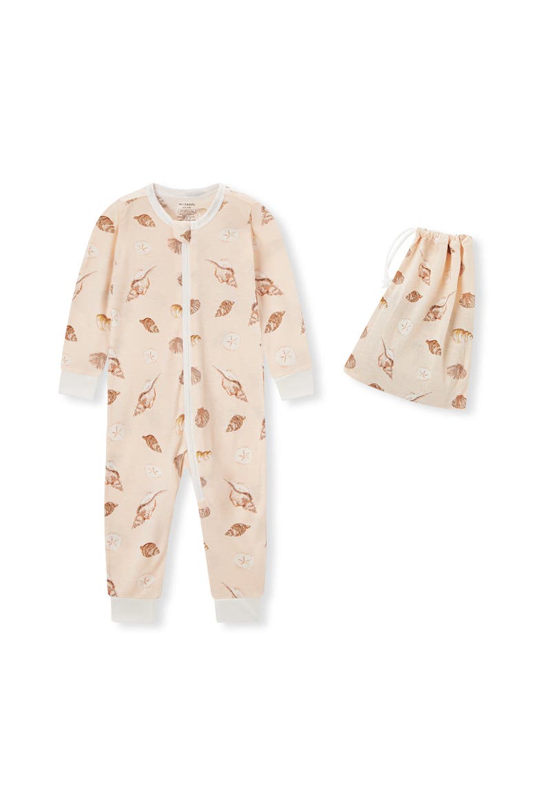 Zipper Pajama, Main, color, Seashells