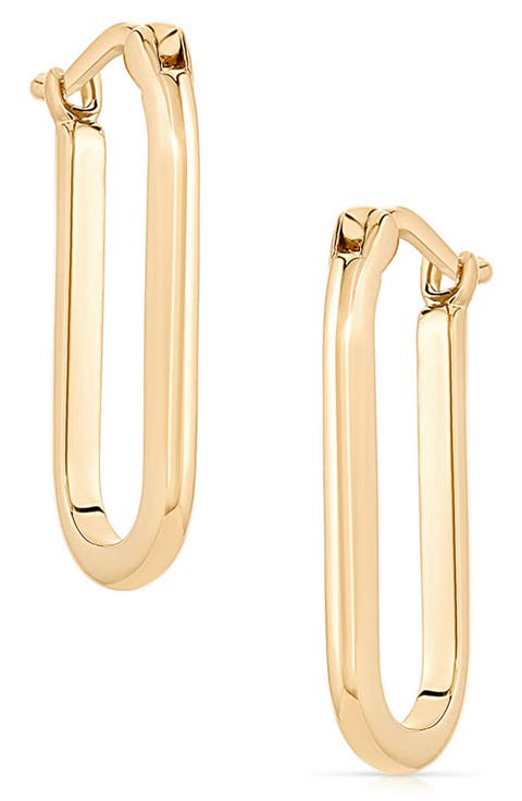 Nadine Elongated Hoop Earrings
