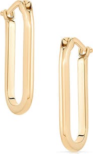 THATCH Nadine Elongated Hoop Earrings