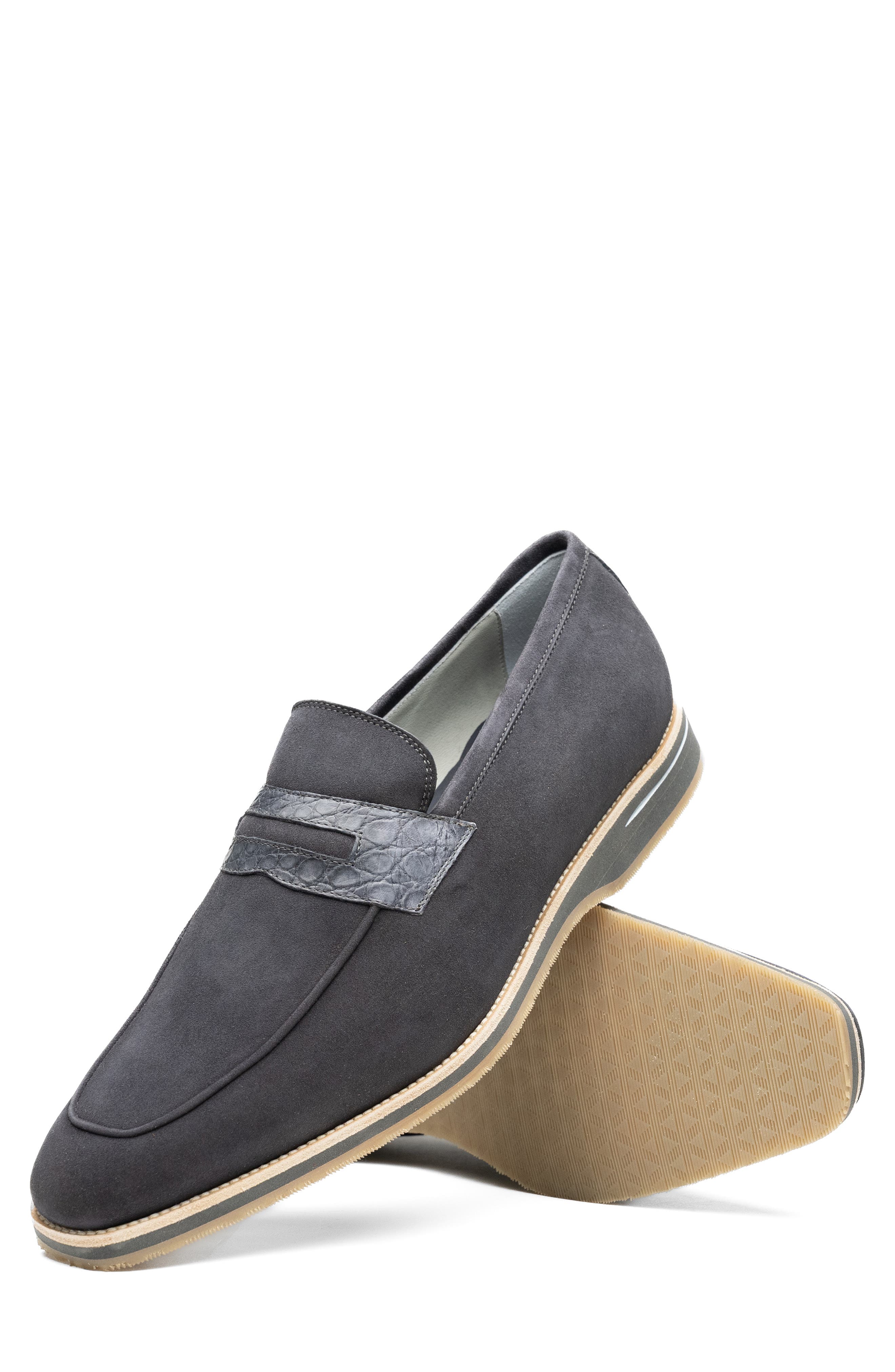 Zelli Italia Meo 3 Penny Loafer, Alternate, color, Grey