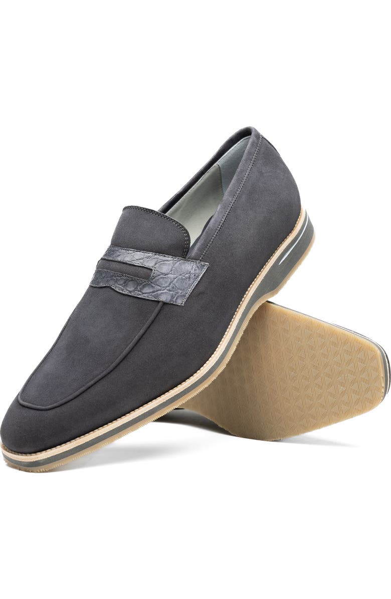 Zelli Italia Meo 3 Penny Loafer, Alternate, color, Grey