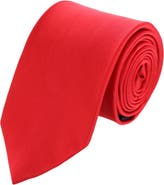 Trafalgar Sutton Solid Color Silk Necktie