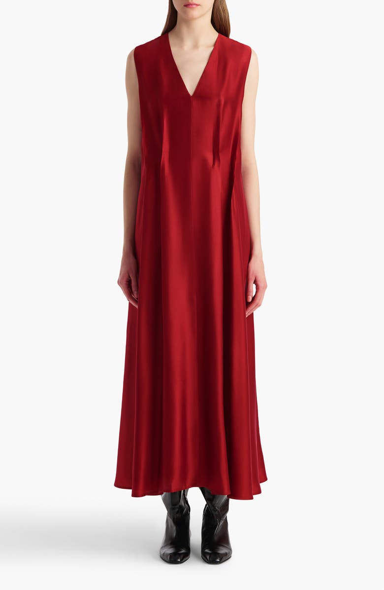 Khaite Syd Tank Dress, Main, color, Crimson