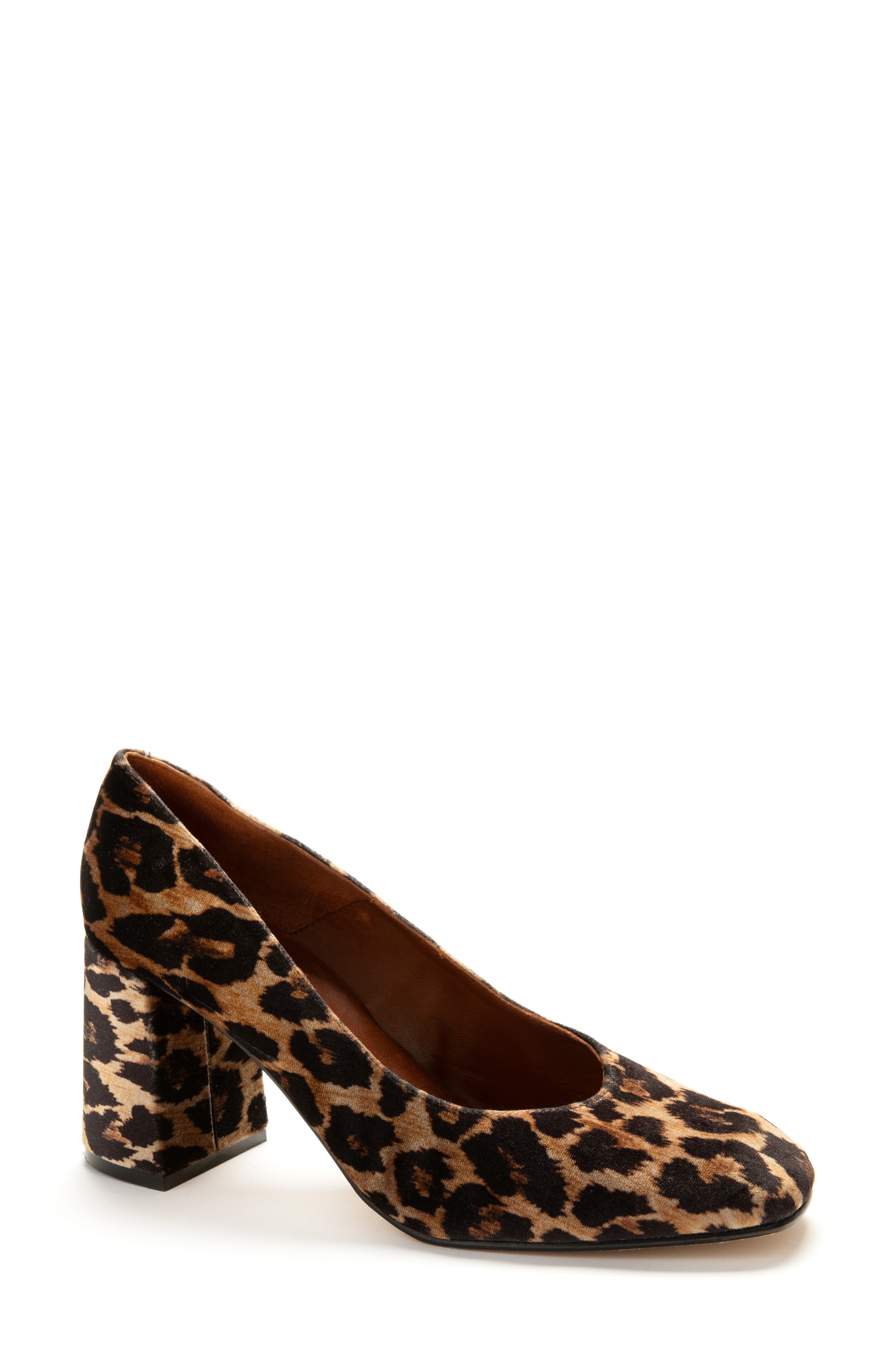 Penelope Chilvers Gamine Leopard Pattern Pump, Main, color, 