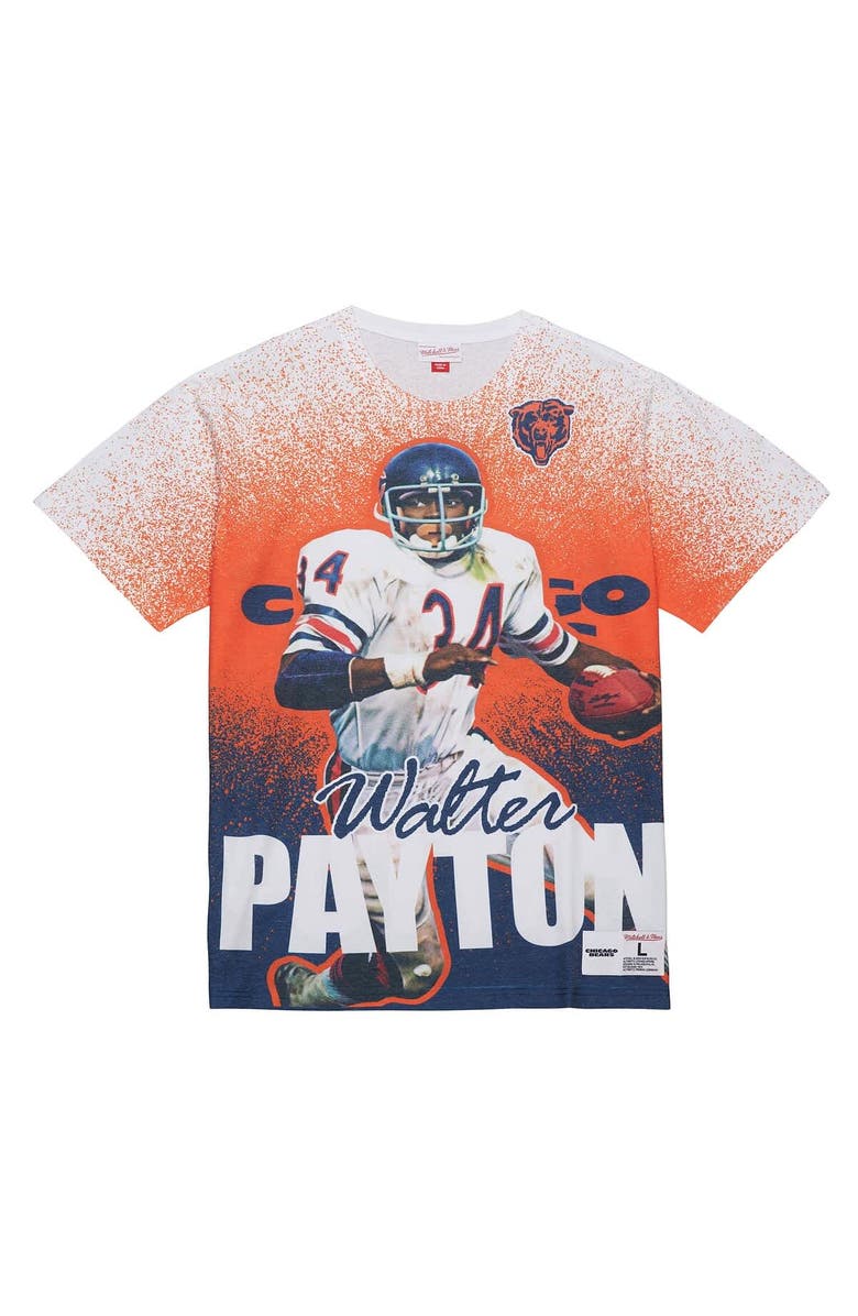 Mitchell & Ness Men's Mitchell & Ness Walter Payton Gray Chicago Bears Burst Retired Player T-Shirt, Alternate, color, Gray