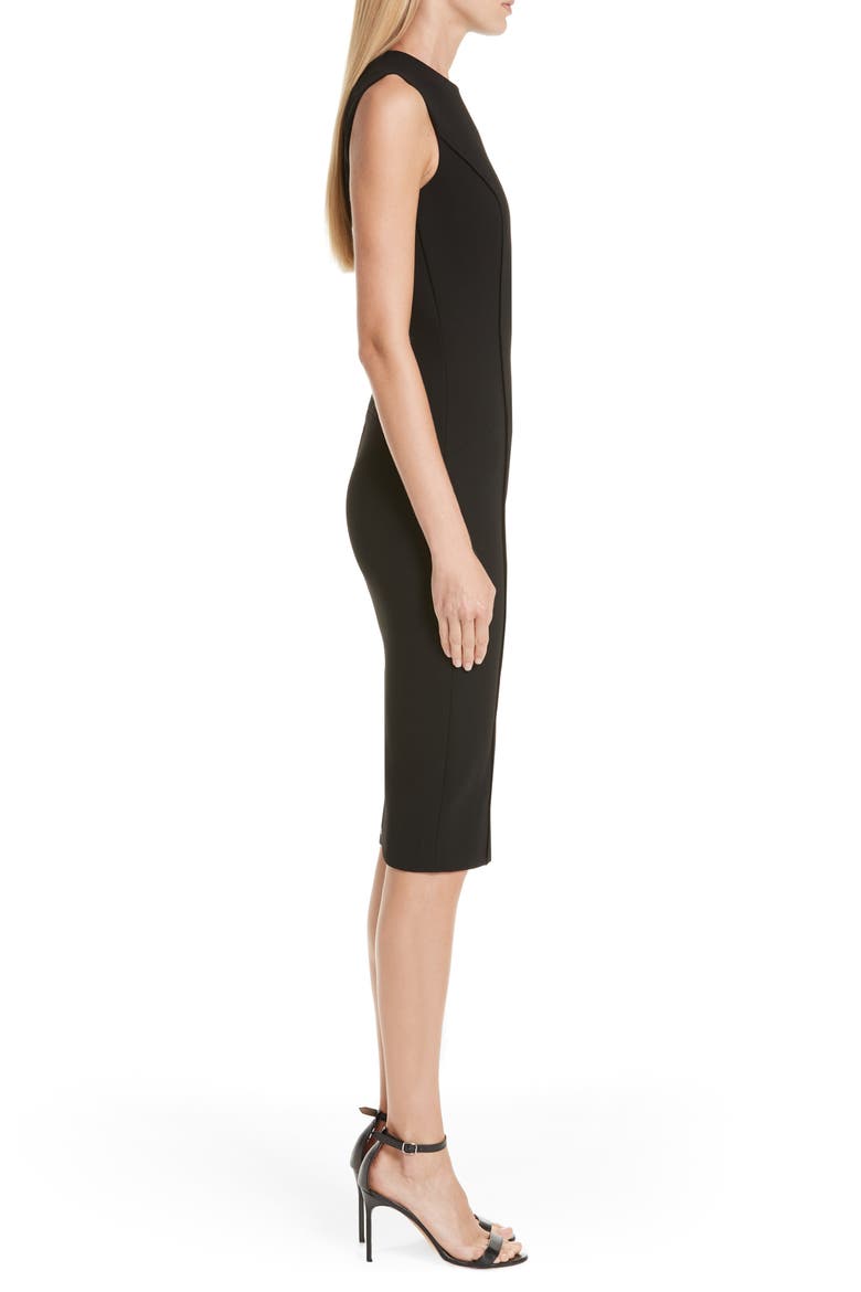 Back Zip Body-Con Dress, Alternate, color, BLACK