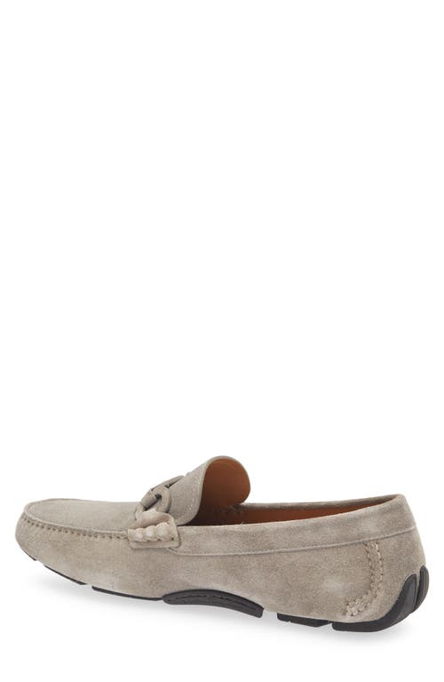 Ferragamo Byte Suede Driving Loafer In Taormina Stone