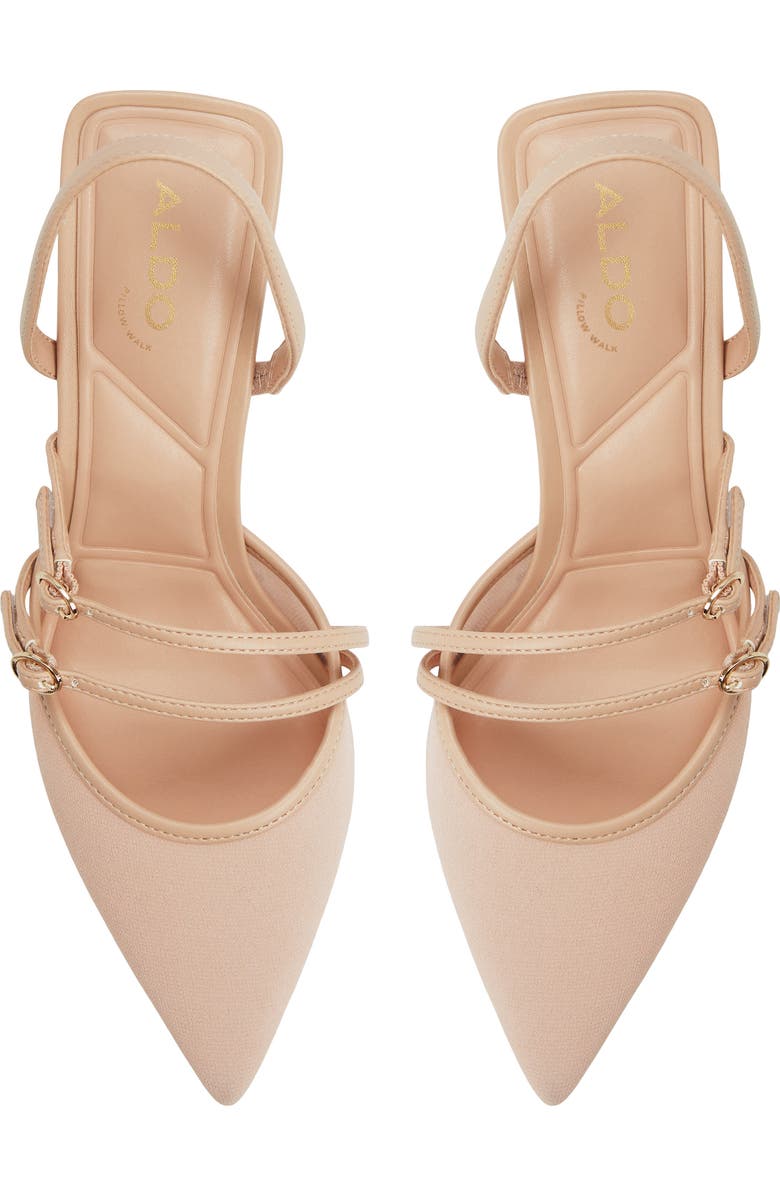 ALDO Renesme Pointed Toe Slingback Pump, Alternate, color, Beige
