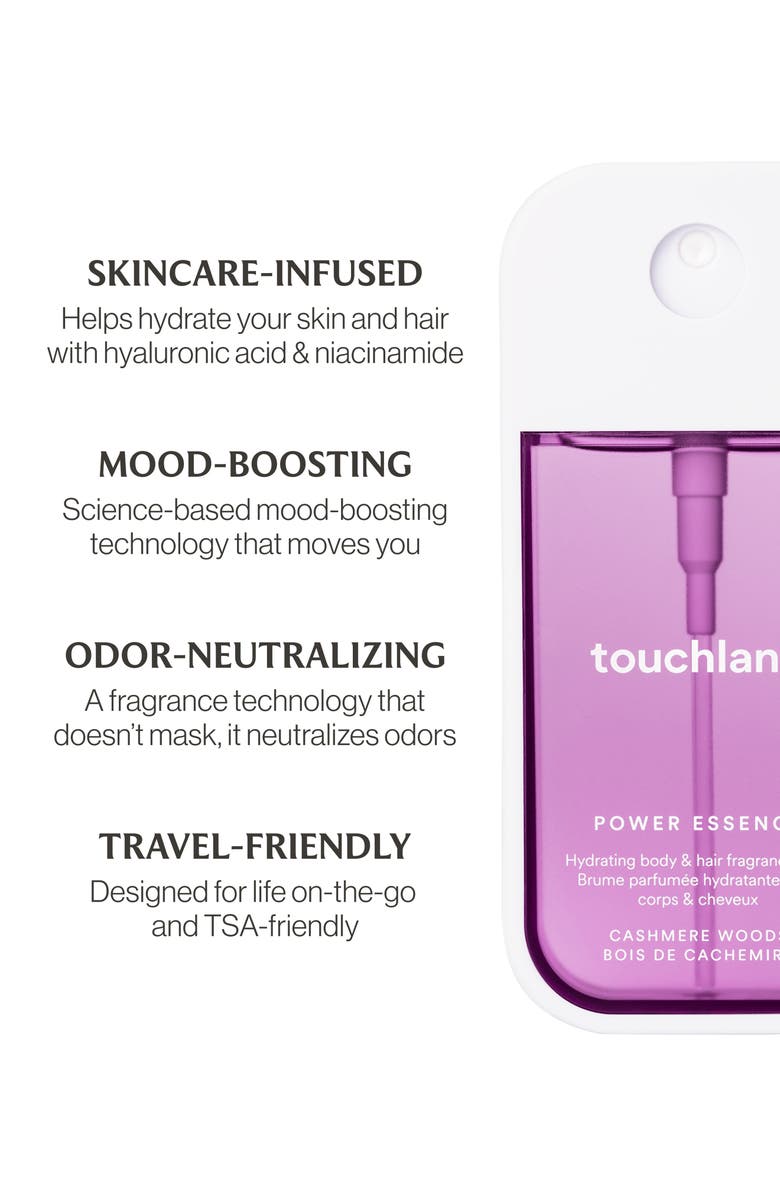 TOUCHLAND Power Essence Body & Hair Fragrance Mist, Alternate, color, Cashmere