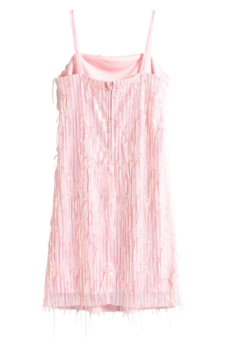 LOVE, NICKIE LEW Kids' Falling Sequins Dress, Alternate, color, Blush
