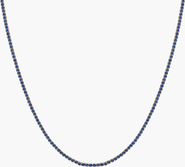 Aurate New York Lab Grown Blue Sapphire Tennis Necklace