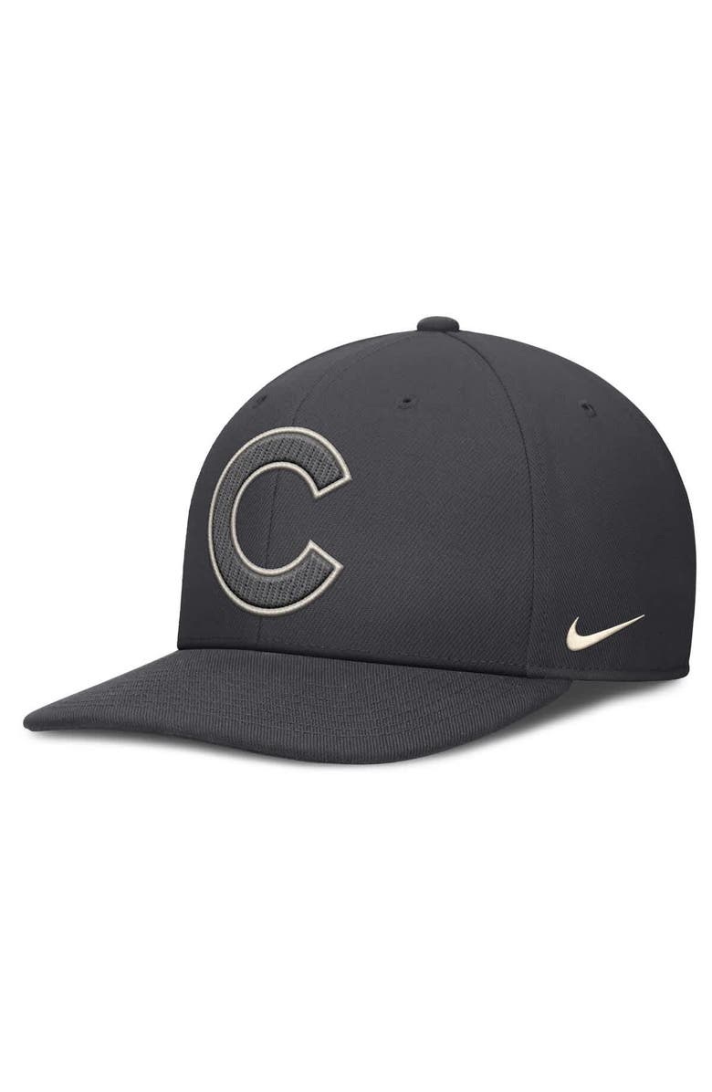 Nike Men's Nike Anthracite Chicago Cubs Statement Pro Snapback Hat, Main, color, Anthracite