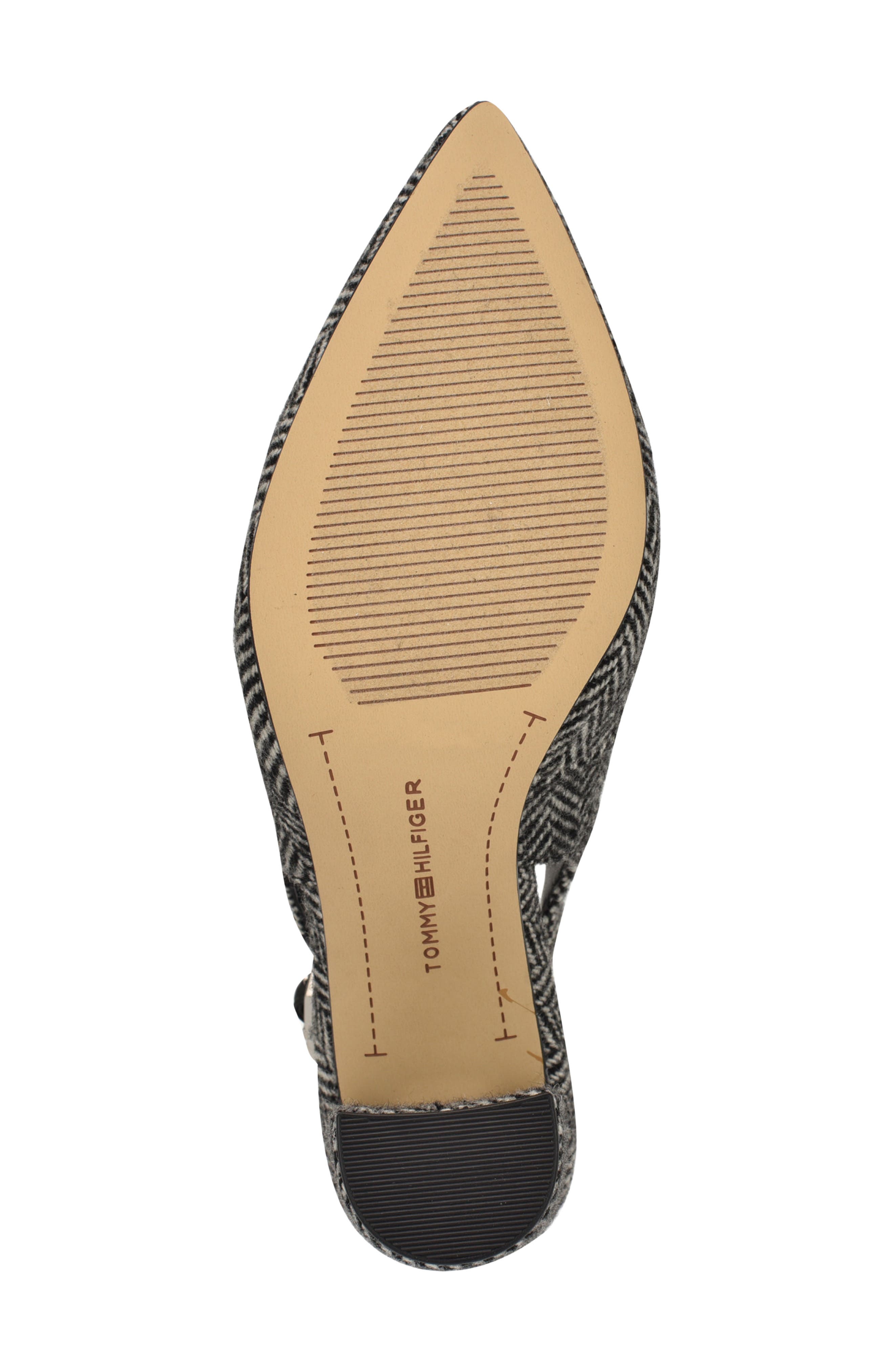 Tommy Hilfiger Azalee Block Heel Slingback Pump, Alternate, color, Black/ White
