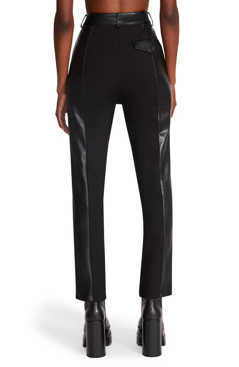 Steve Madden Carson High Waist Faux Leather Pants, Alternate, color, 
