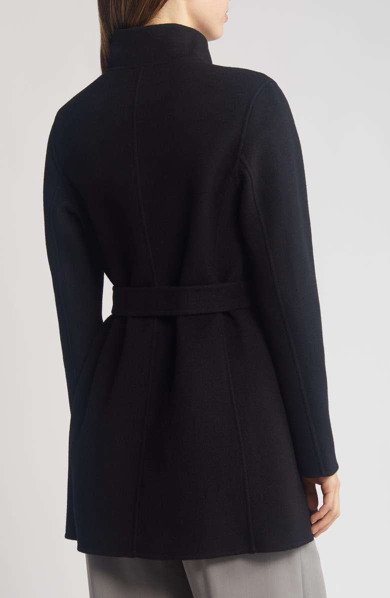 Soia & Kyo Kenia Funnel Neck Wool Blend Wrap Coat, Alternate, color,