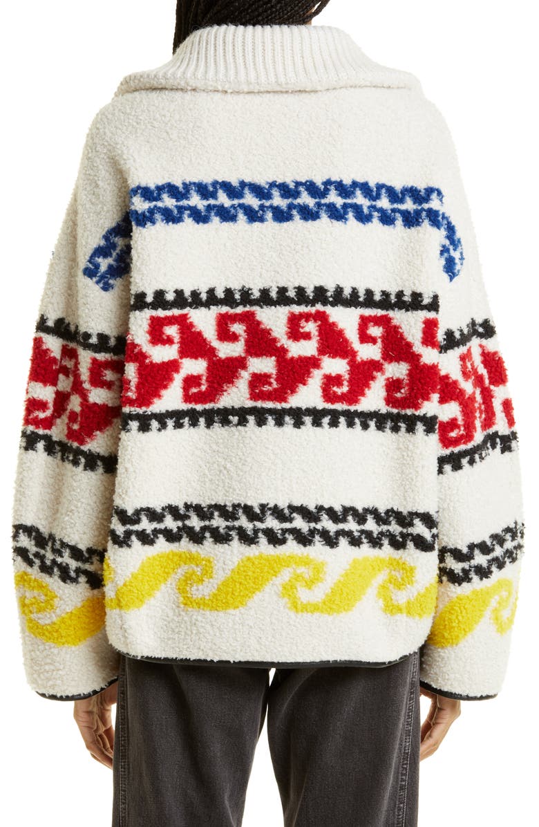 Isabel Marant Étoile Marner Fleece Pullover Top, Alternate, color, 
