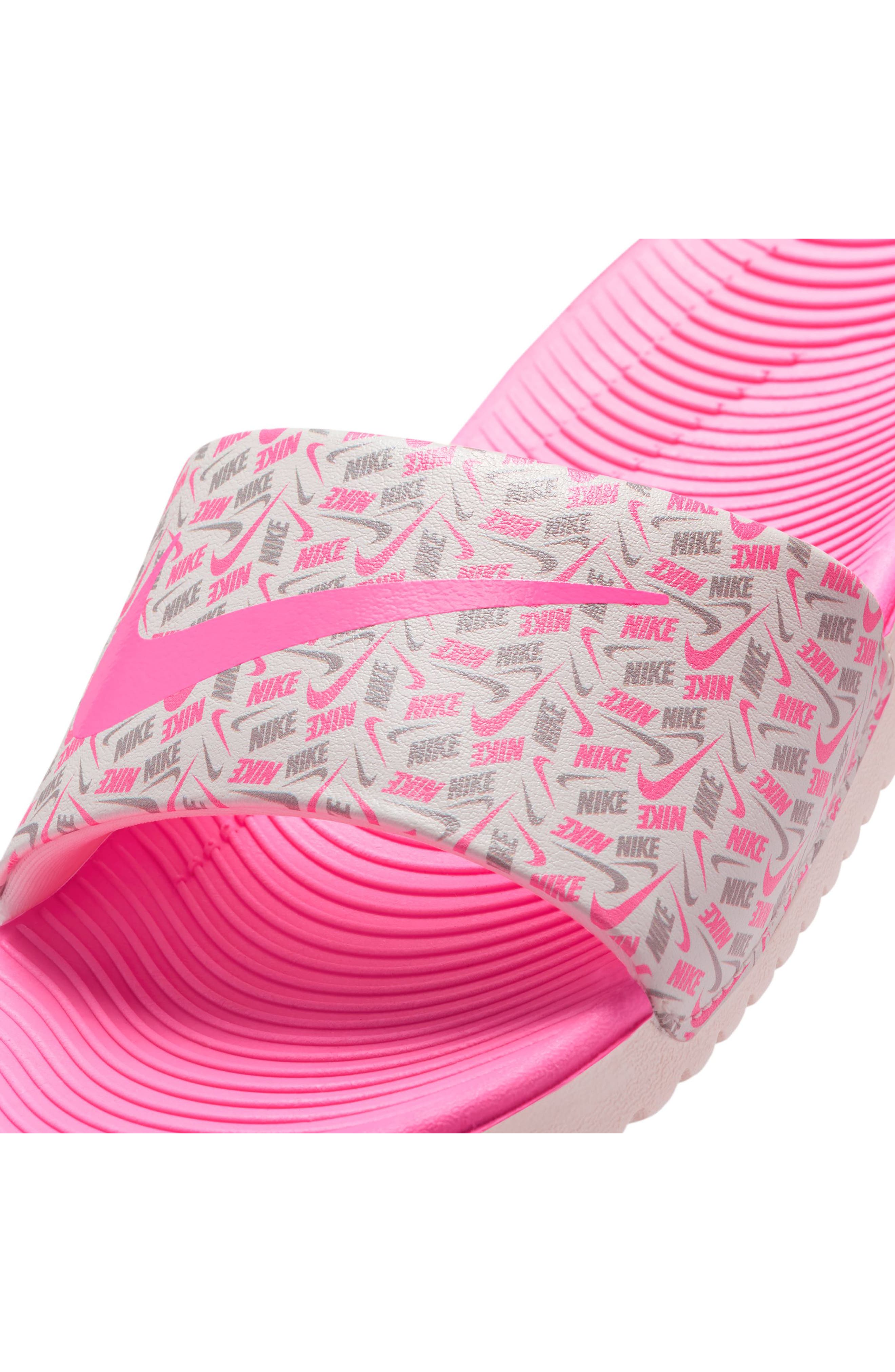 Kawa Slide, Alternate, color, SAIL/ PINK GLOW/ STEAM