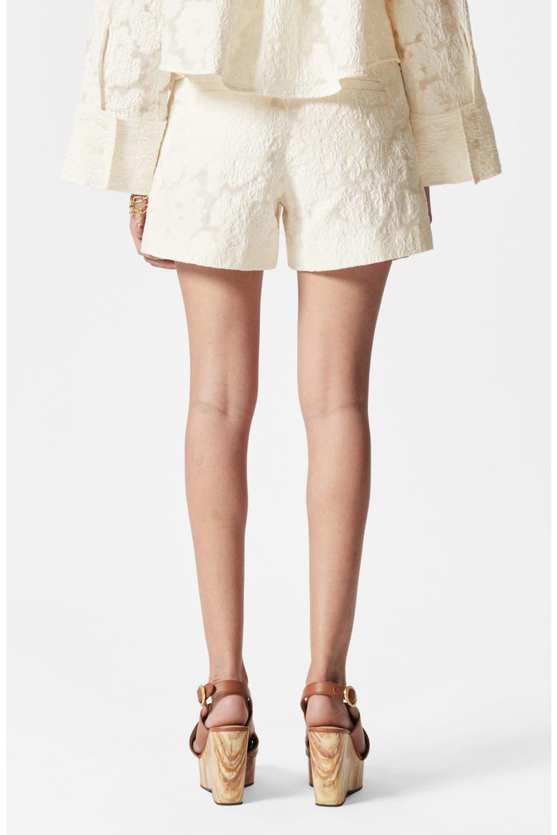 Matelassé Shorts, Alternate, color, WHITE LIGHT