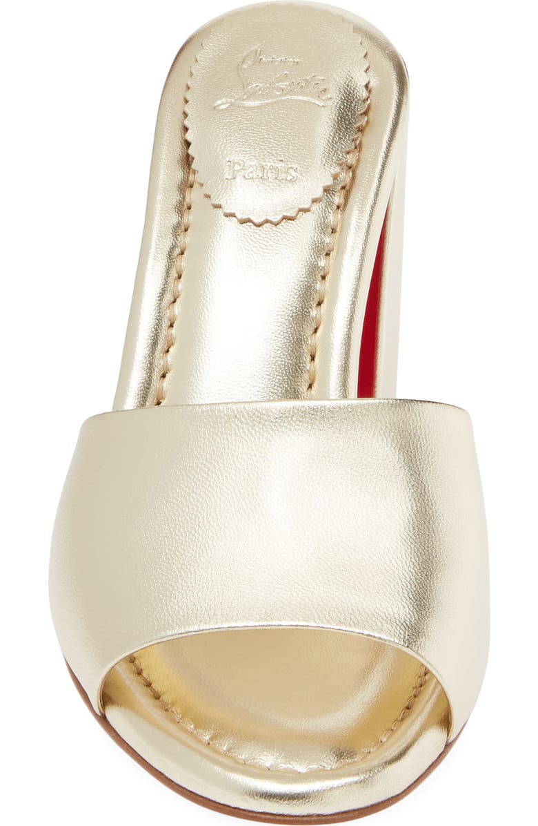 Christian Louboutin Jane Slide Sandal, Alternate, color, G306 Platine/ Lin Platine