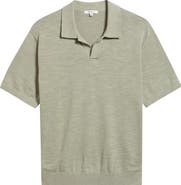 Madewell Johnny-Collar Cotton Slub Sweater Polo