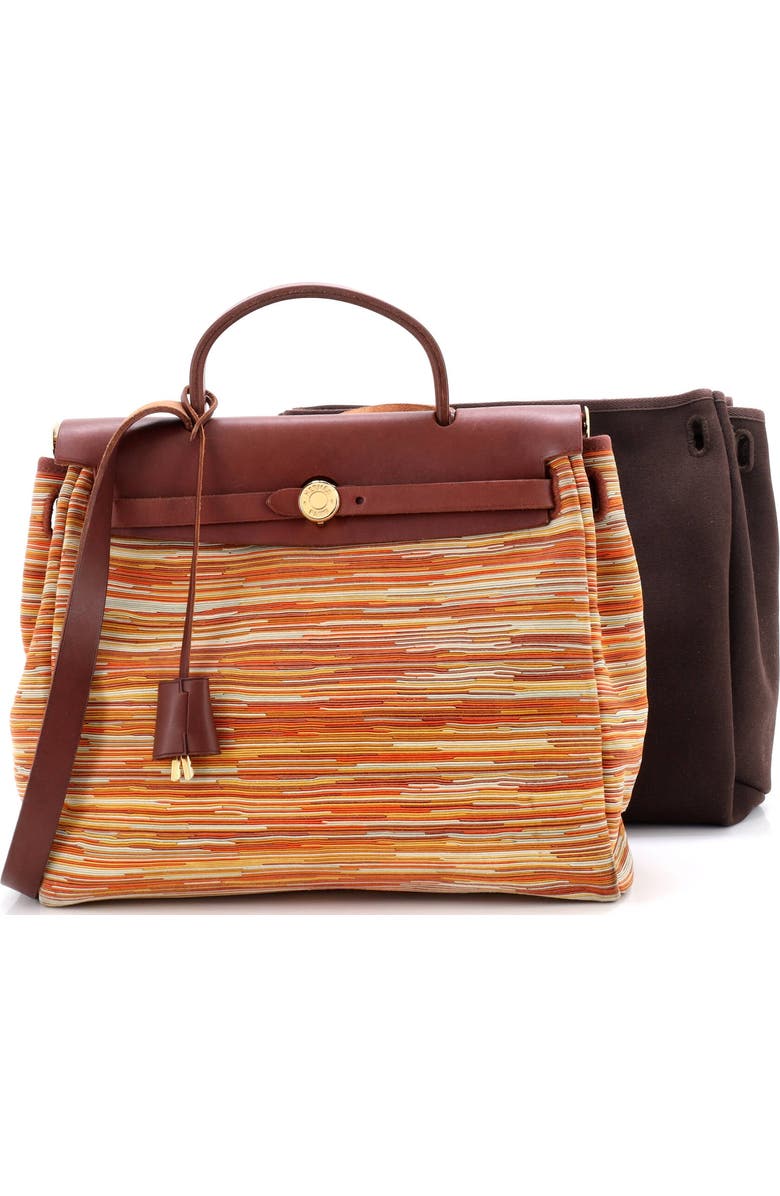 Pre-Owned Hermes Herbag Vibrato and Leather PM, Alternate, color, Multicolor