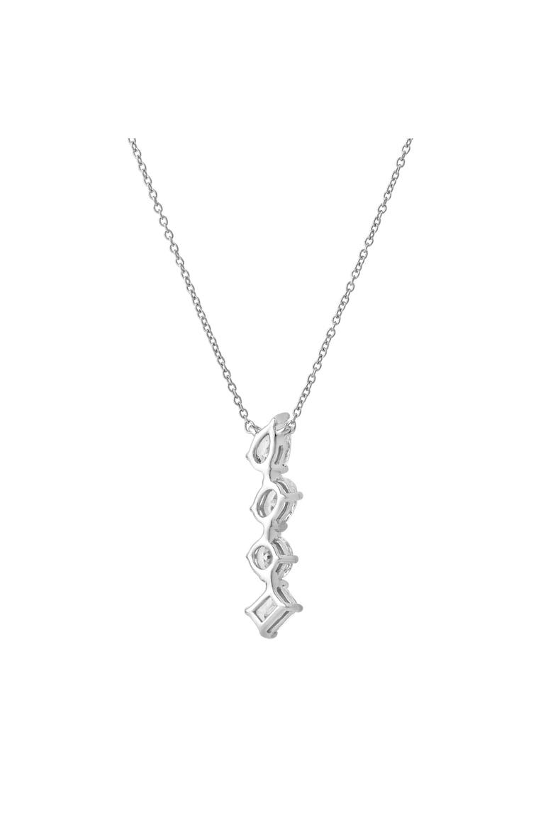 Nerisse 14K Gold Lab Grown Diamond Necklace - 1 Ct, Alternate, color, 14K White Gold