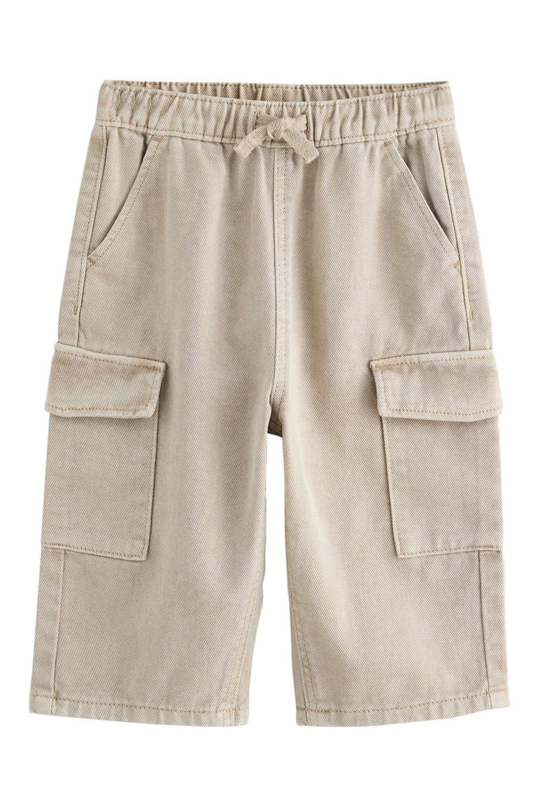 Kids' Baggy Cotton Twill Cargo Pants, Main, color, NEUTRAL