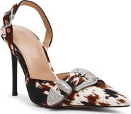 Steve Madden Delilah Genuine Calf Hair Pointed Toe Pump