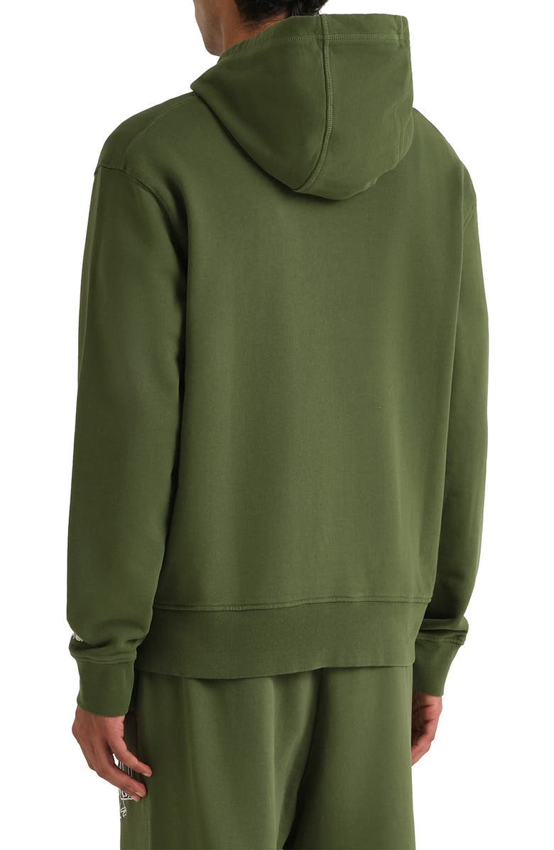 Diadora Legacy Embroidered Fleece Hoodie, Alternate, color, Green Botanic