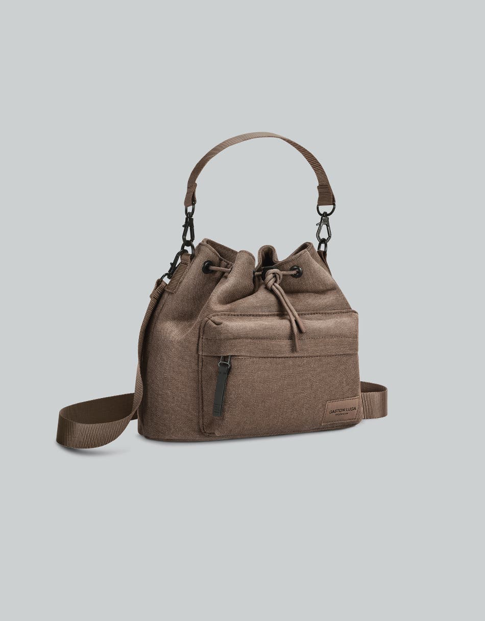 Spläsh Bucket Crossbody Weave, Alternate, color, Weave Dusty Brown