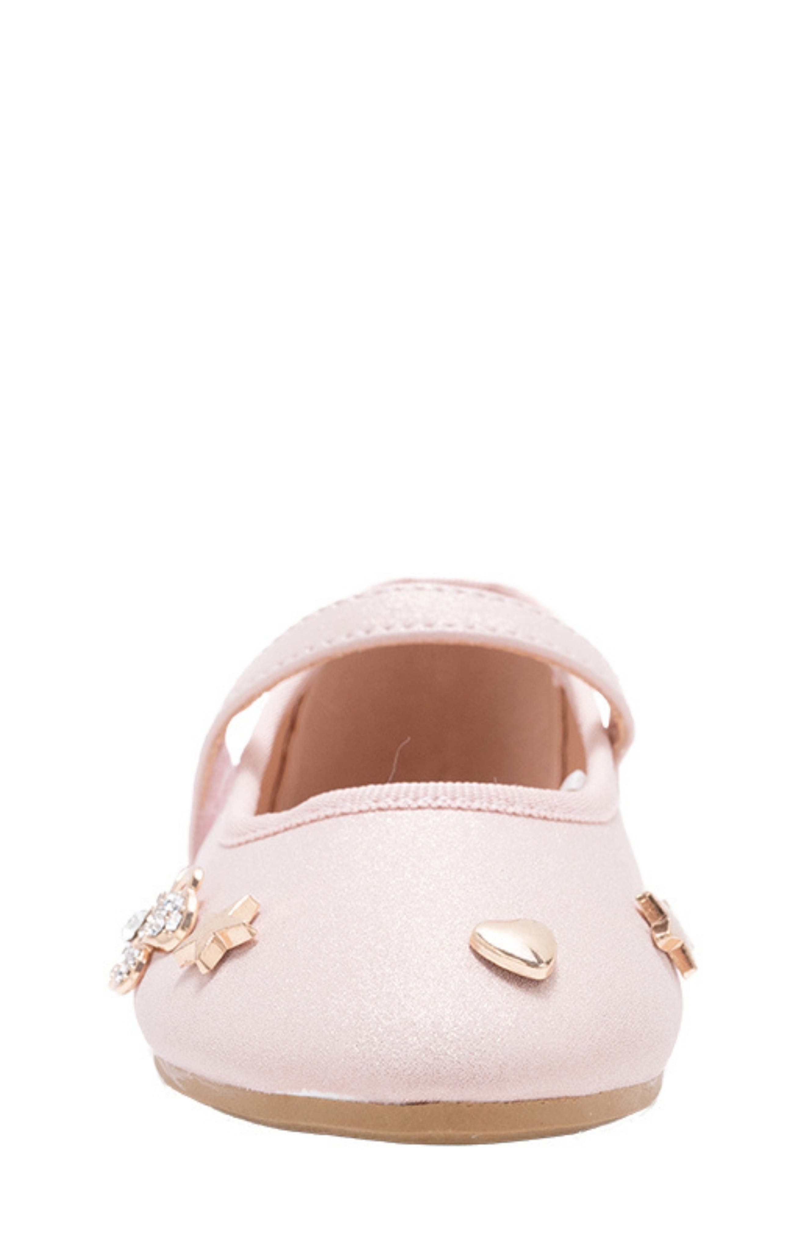 Kids' Embellished Charm Mary Jane Flat, Alternate, color, BLUSH