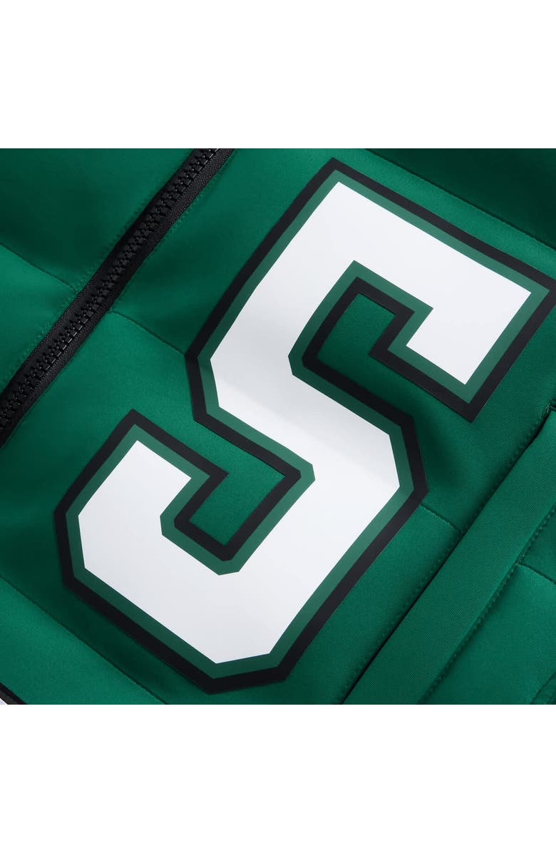 Off Season Unisex Garrett Wilson Green New York Jets Player Puffer Vest, Alternate, color, Green