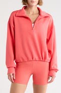 Z by Zella Whisper Knit Half Zip Sweatshirt