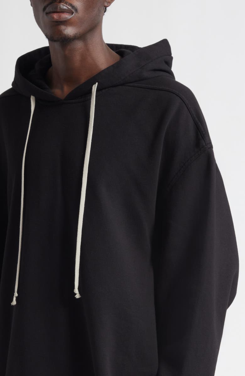 Rick Owens DRKSHDW Peter Oversize Hoodie, Alternate, color, Black