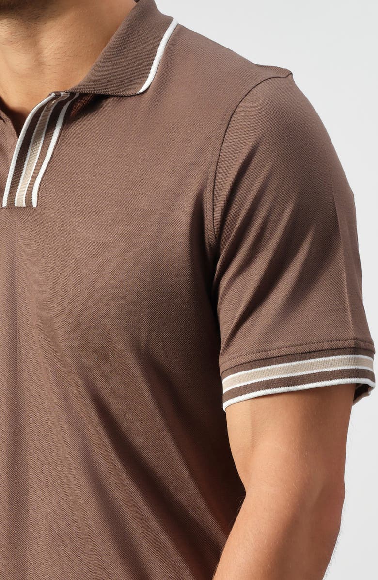 GARNET Cotton & Tencel<sup>™</sup> Blend Piqué Knit Polo, Alternate, color,