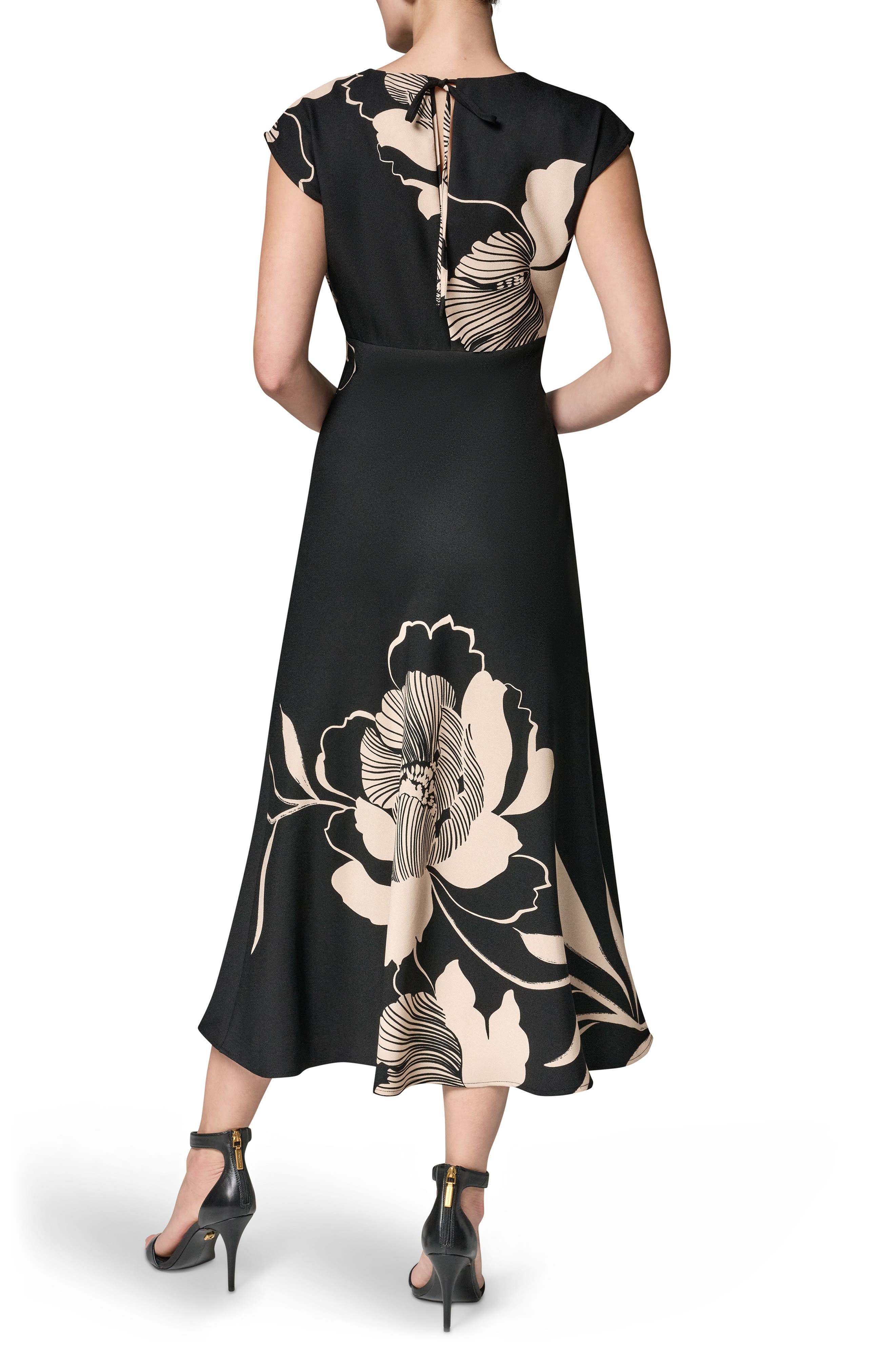 Женские платья Donna Karan New York Floral Print Midi Dress — фото 2