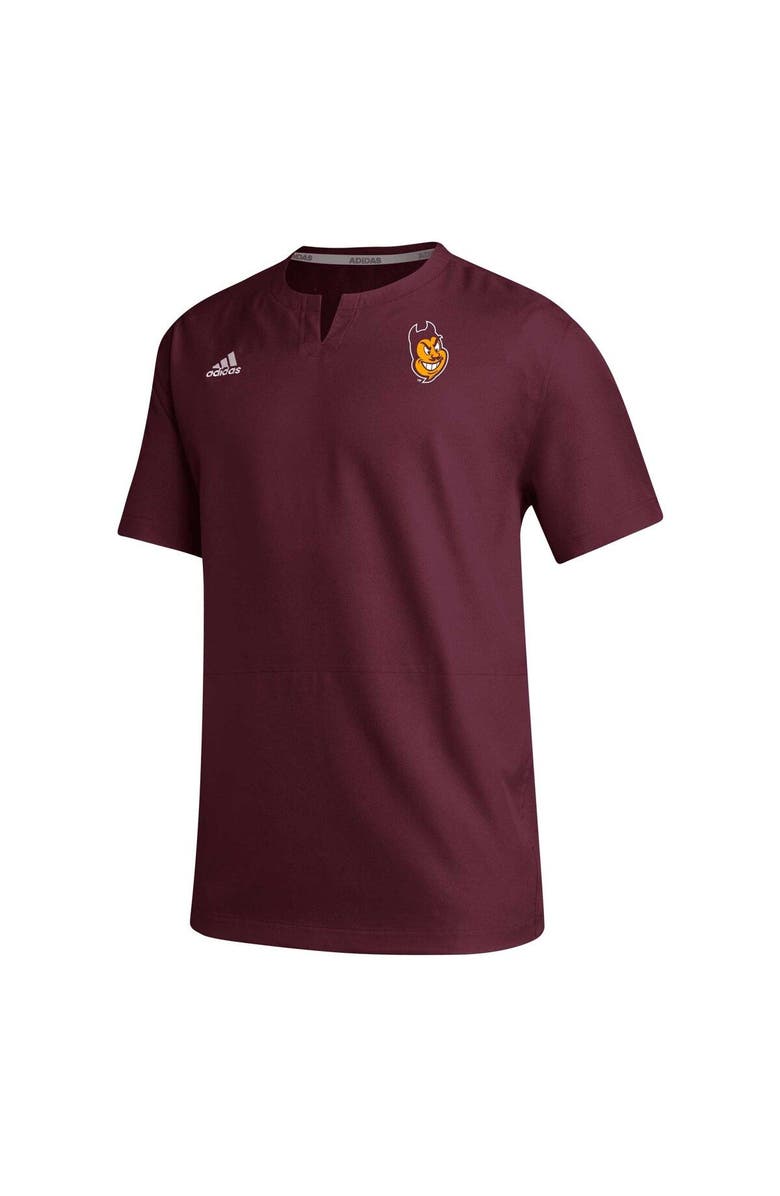 adidas Men's adidas Maroon Arizona State Sun Devils Notch Neck Iron Cage Top, Alternate, color, 