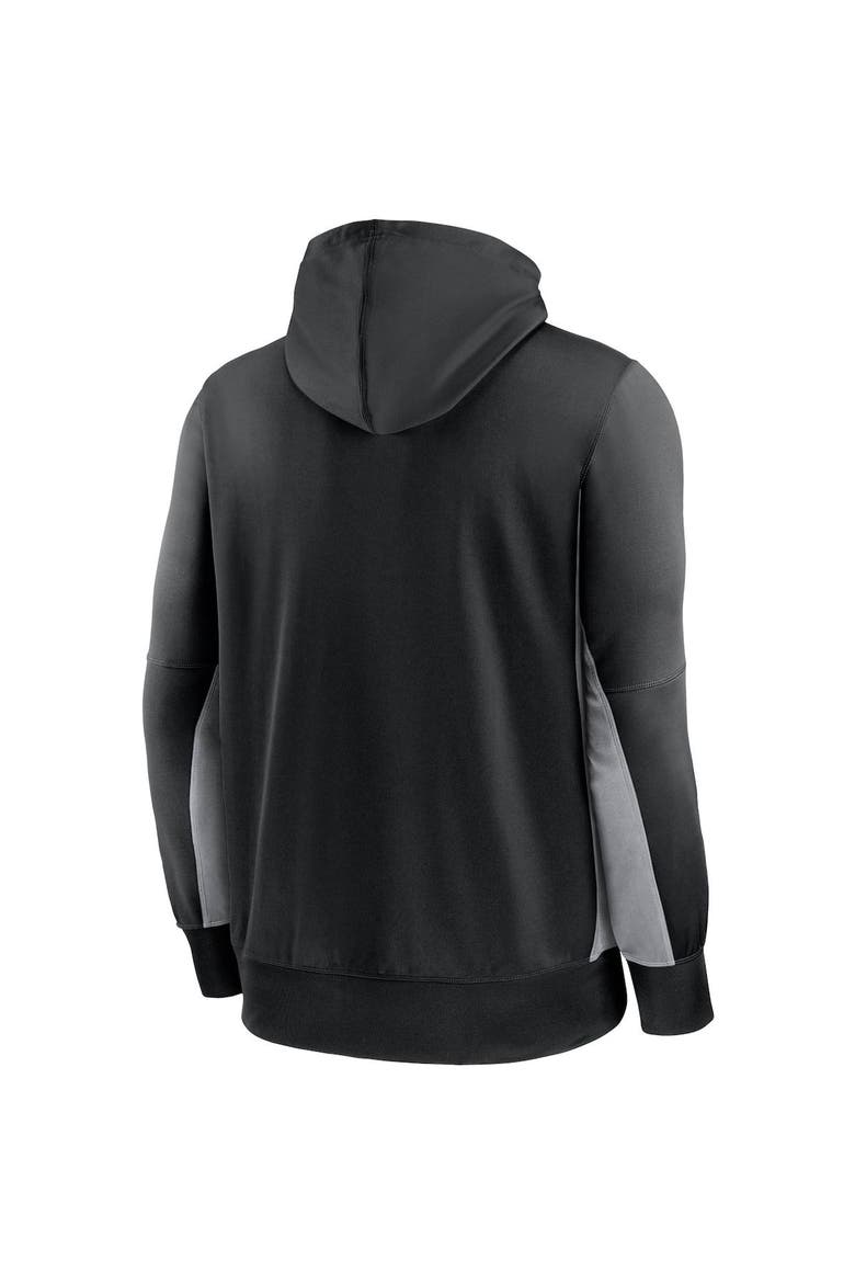 Men's Nike Black/Gray Carolina Panthers Mascot Performance Full-Zip Hoodie, Alternate, color, Black