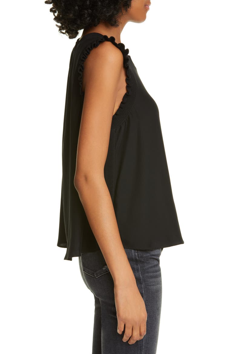 Lenore Silk Blouse, Alternate, color, BLACK