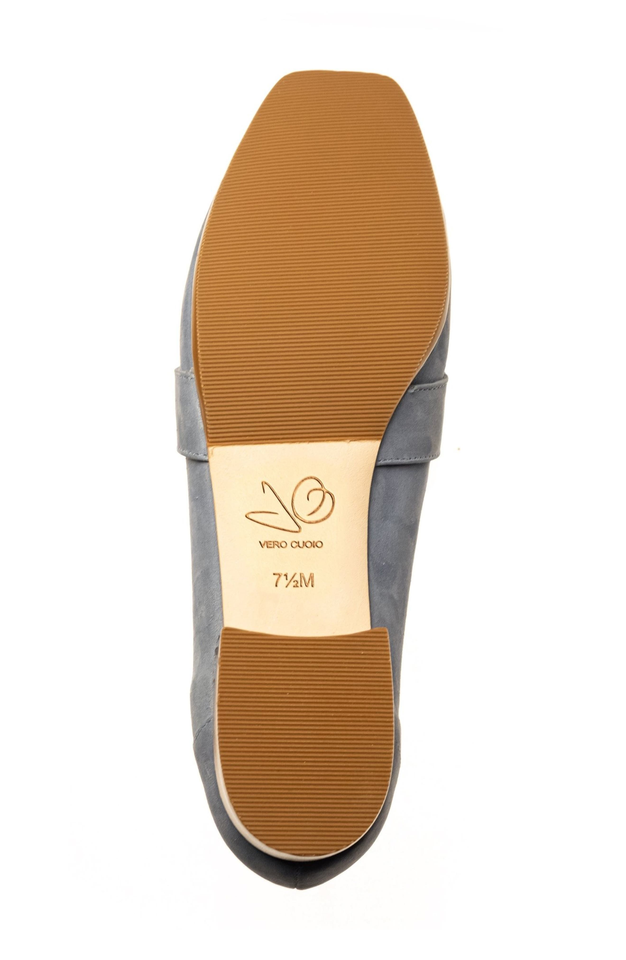 Joan Oloff Adonis Rope Bit Heeled Loafer, Alternate, color, Blue Nubuck