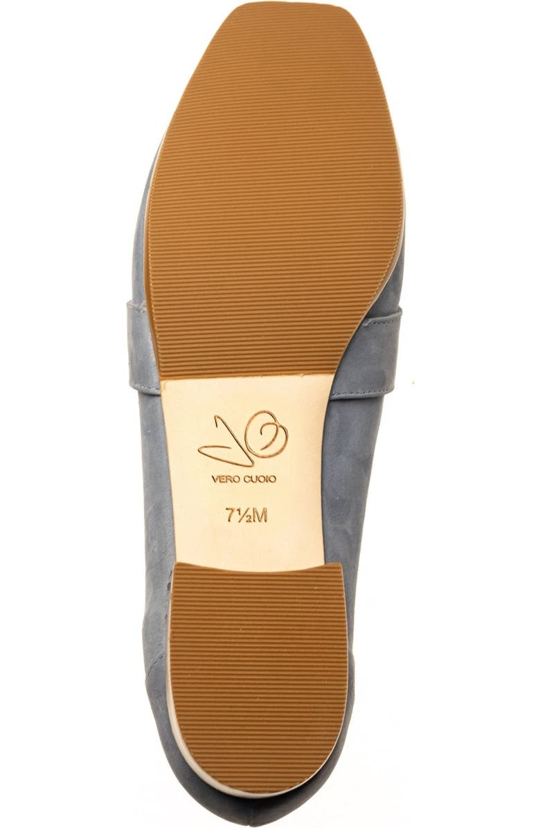 Joan Oloff Adonis Rope Bit Heeled Loafer, Alternate, color, Blue Nubuck