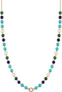 EDEN PRESLEY 2023 Semiprecious Stone & Diamond Closure Necklace