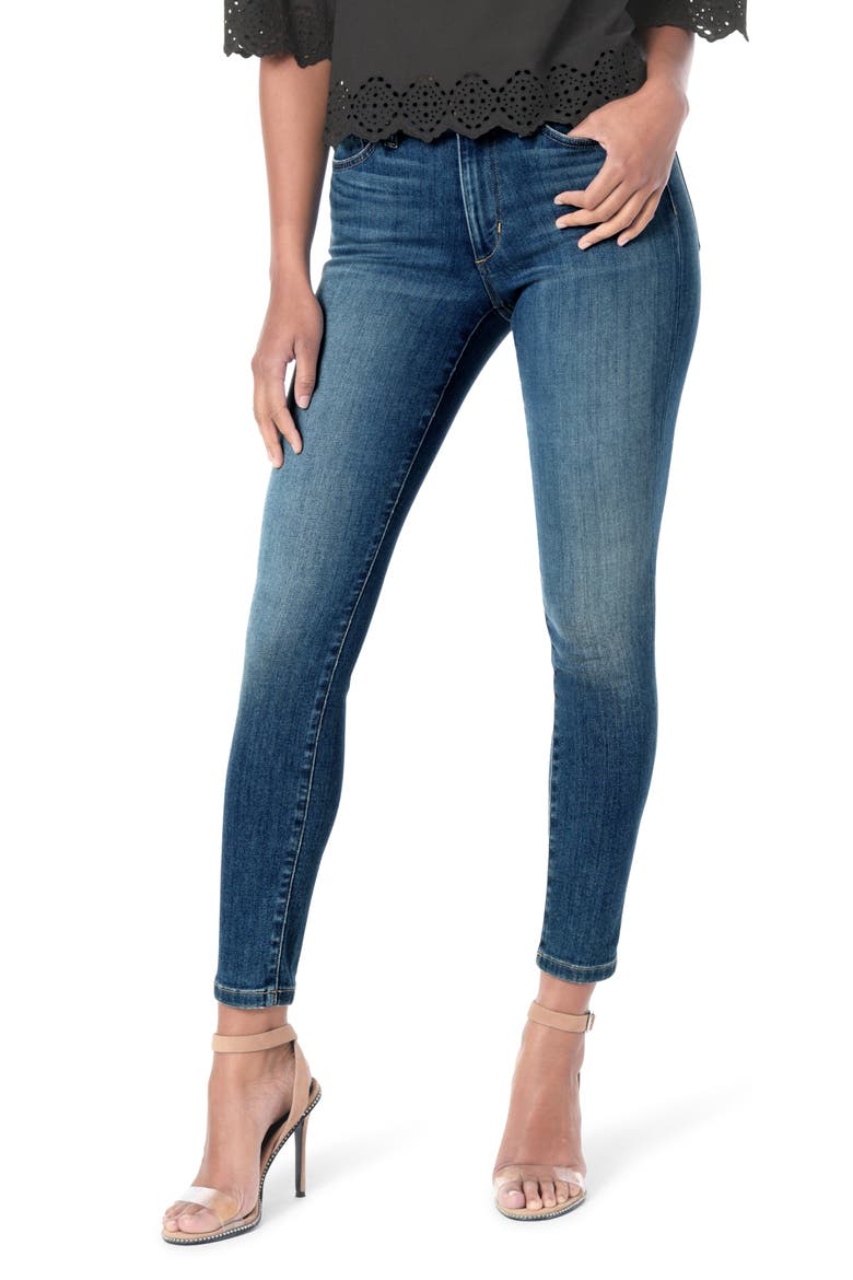 Flawless - Honey Curvy High Waist Ankle Skinny Jeans, Main, color, NESSA